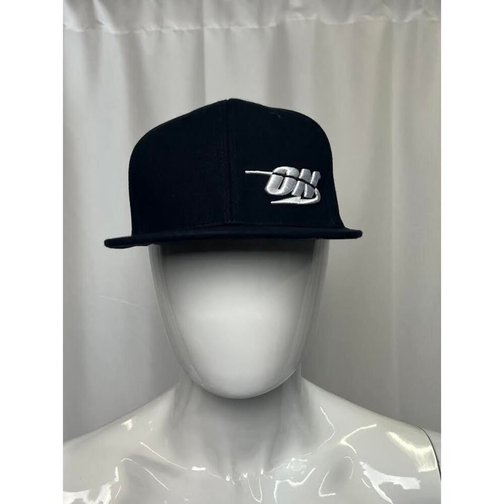 NEW!‎ ON Optimum Nutrition Flatrim Snap Back Black Hat OS